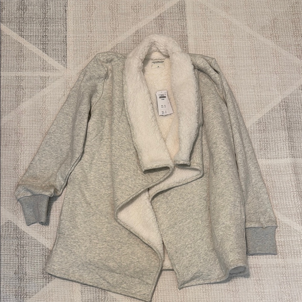Cozy Gray Women's Jacket with Cream Lining